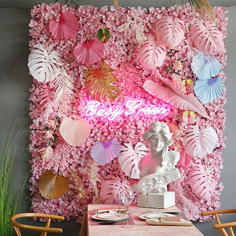 Silk Hydrangeas Flower Wall Backdrop Panel edu.svet.gob.gt