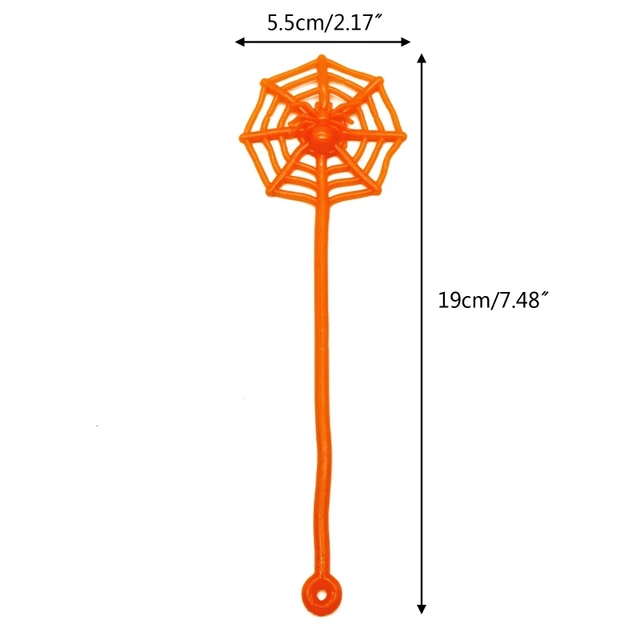 Fidget Sticky Spider Web Elastic Stretchy Rope Easy to Stick on Wall Novelty Gag Toddler Gift Stress Relief Decompressin 6
