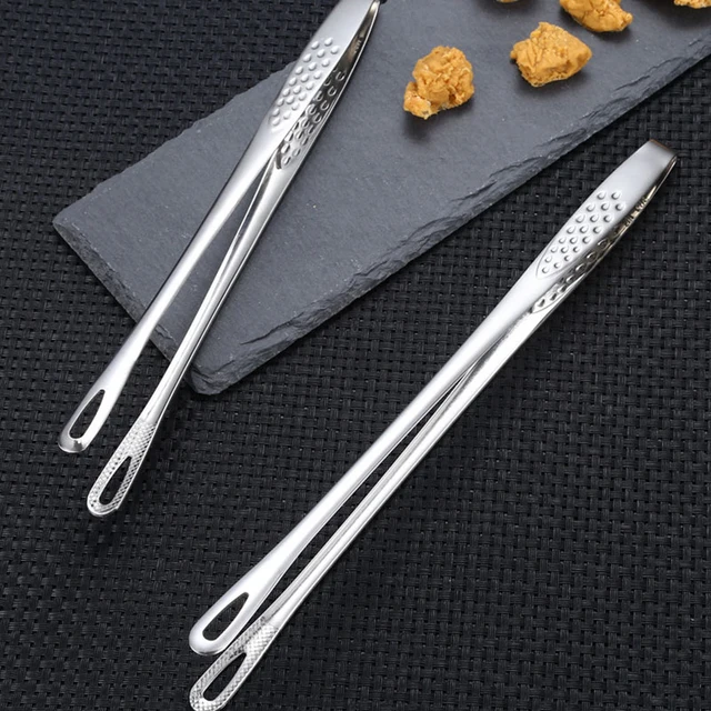 1PC Kitchen Gadgets Barbecue Tongs Food Tongs Food Clip Stainless Steel Churrasco Tweezers Clip Barbecue Buffet Restaurant Tools 1