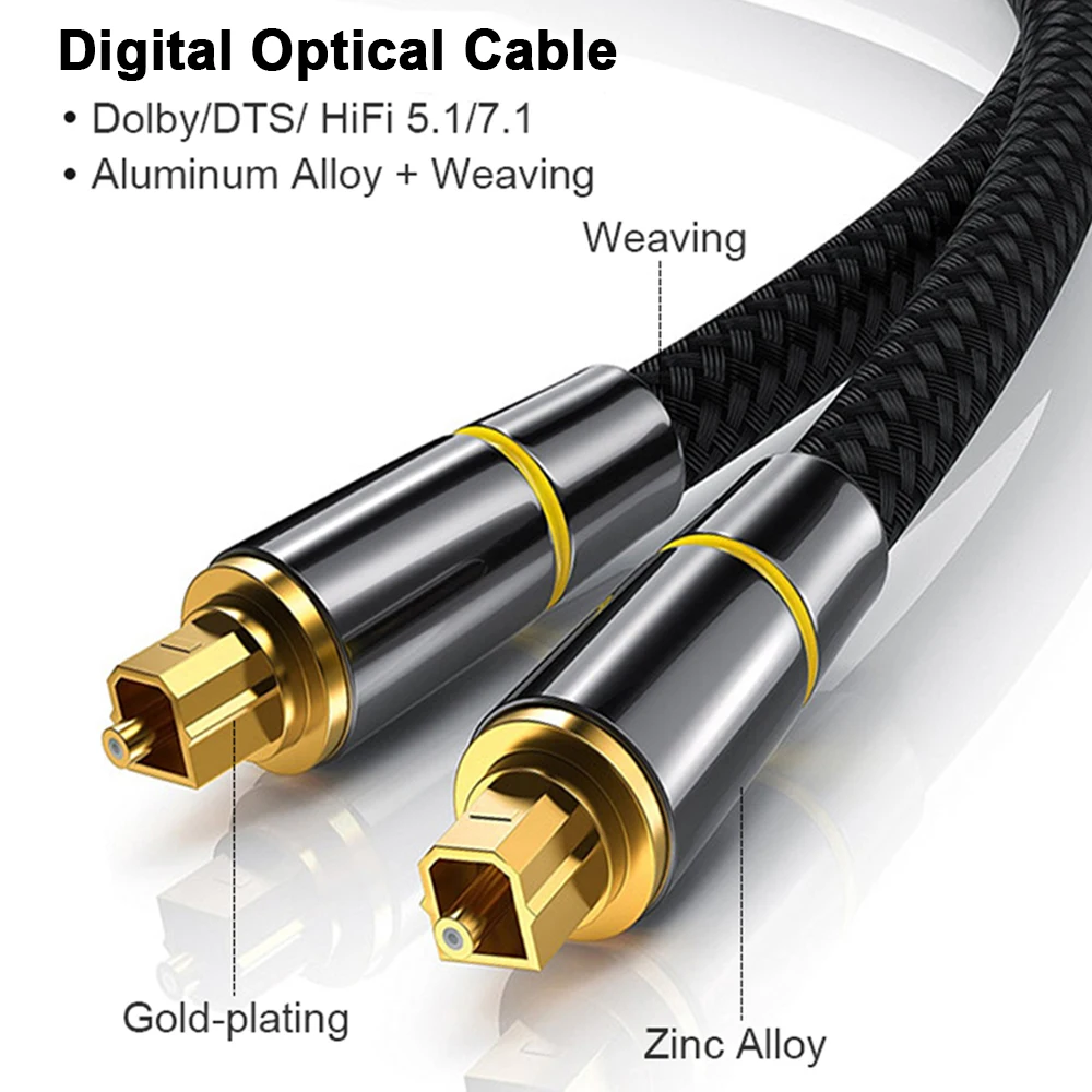 INECK® Cable Toslink vers mini Toslink Digital Audio SPDIF câble