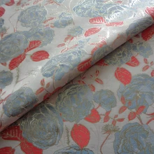 

New Retro Jacquard Clothing Women's Skirt Fabric Plain Weave Gold Thread Pattern Sewing Cloth Fabrics Per Meter 100*150cm