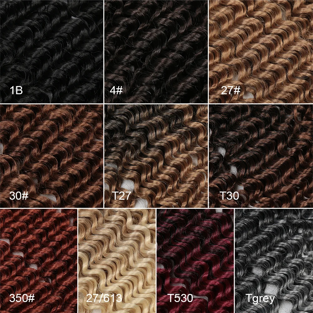 Produktbild von Cherish Synthetic Crochet Hair Extension Curly Braids – Water Wave