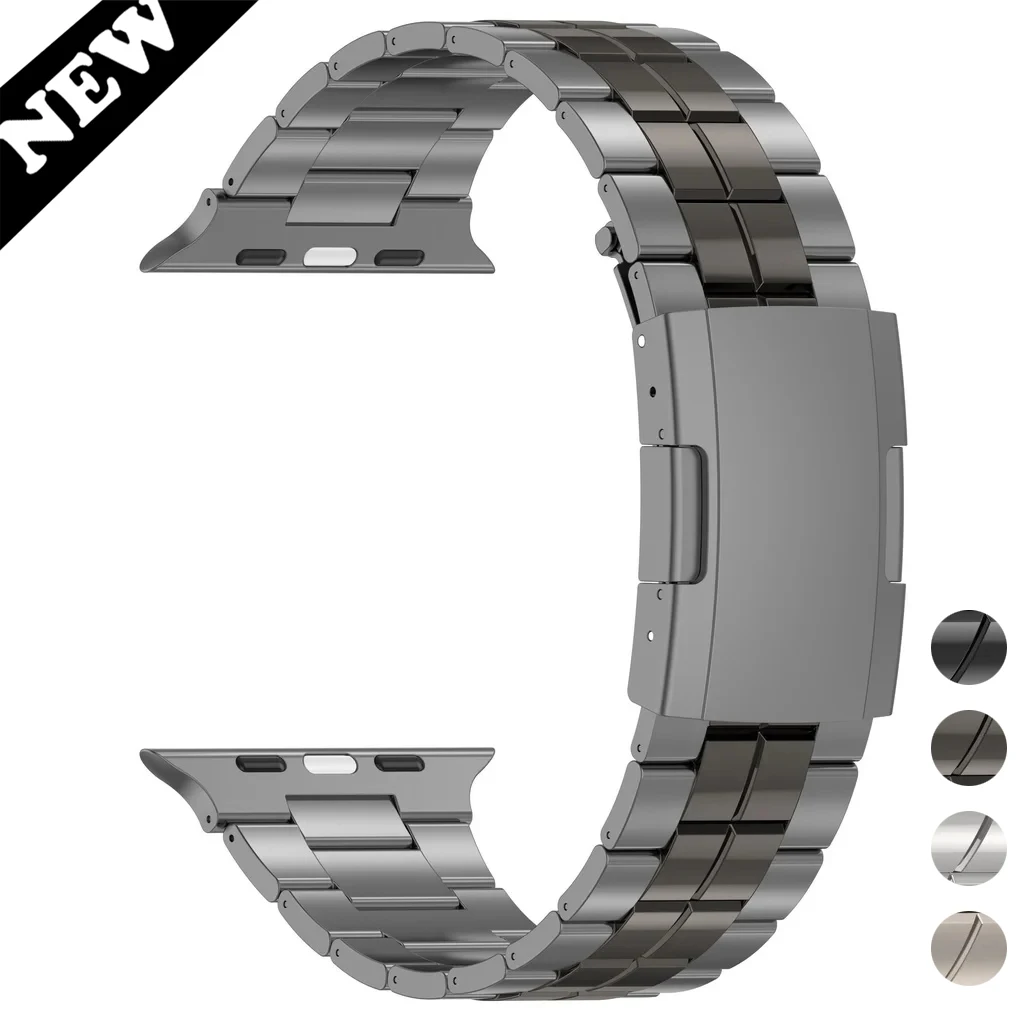 Titanium Strap For Apple Watch 9 Ultra 2 49mm Series 9 45mm 41mm 44mm Luxury Metal Band For iWatch 8 7 6 5 4 3 SE 42mm 40mm 41mm
