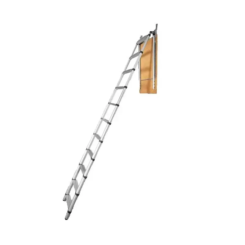 SucceBuy  Attic Ladder Telescoping 350-pound Capacity Multi-Purpose Aluminium Extension Lightweight and Portable