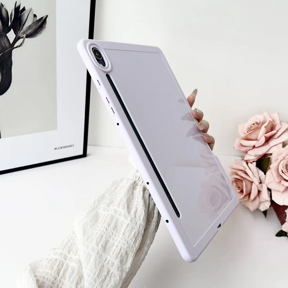 Candy Color Tablet Case with Pencil Holder - TPU Cover