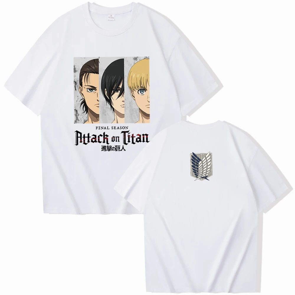 

Attack On Titan Anime Shirt Wings of Freedom Anime Tee Attack On Titan Lover Gift Unisex O-Neck Short Sleeve Shirts