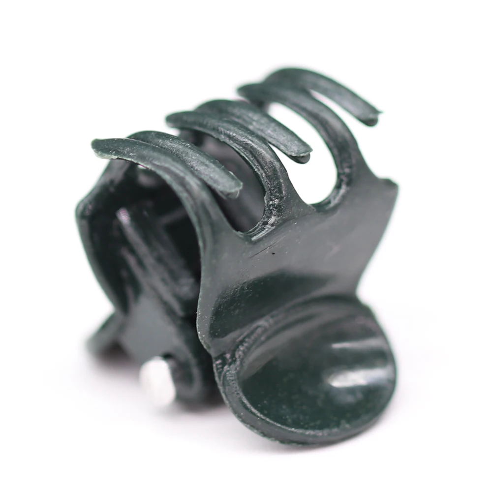 Versatile 6-Claw Plant Clips – Dark Green Garden Support Clamps for Vines and Orchids (20/30/50 Pack)
