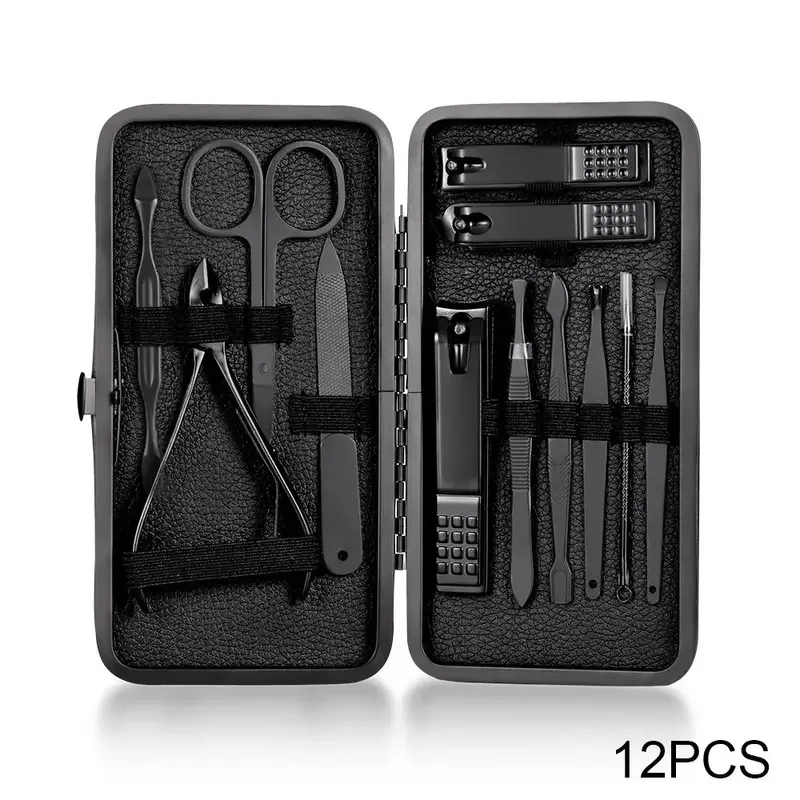 Manicure Cutters Nail Clipper Set nail clipper set nail care kit nail scissors set manicure pedicure kit manicure set manicure sets manicure nail clipper set nail clippers kit Household Stainless Steel Ear Spoon Nail Clippers Pedicure Scissors Tool