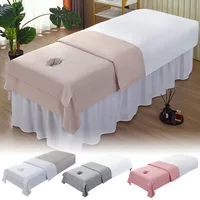Velvet Opening Hole Quick Dry Washable Salon Spa Massage Therapy Beauty Bed Cover Bed Sheet Protector Cover Massage Bed Covers 1
