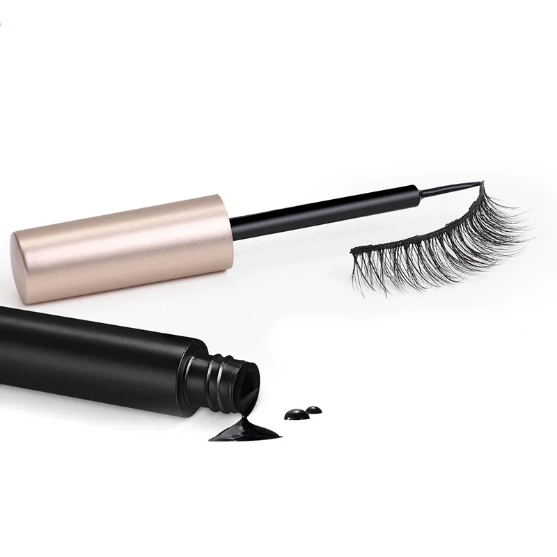 1/2Pcs Self-adhesive Liquid Eyeliner Black Magnetic Eyeliner Glue False Eyelash Extension Magic Eye Makeup No Blooming Cosmetics 4