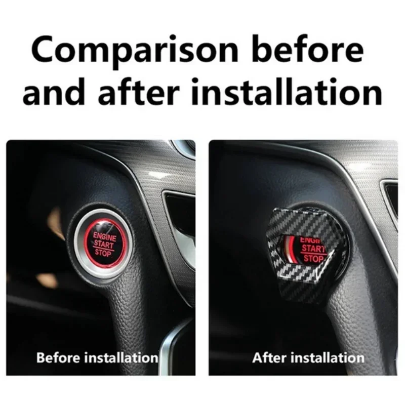 Car Engine Start/Stop Decorative Button Cover for Interior Styling