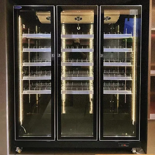 Commercial Refrigerator Glass Door Wine Beverage Coolers Countertop Wine Chiller In Bar