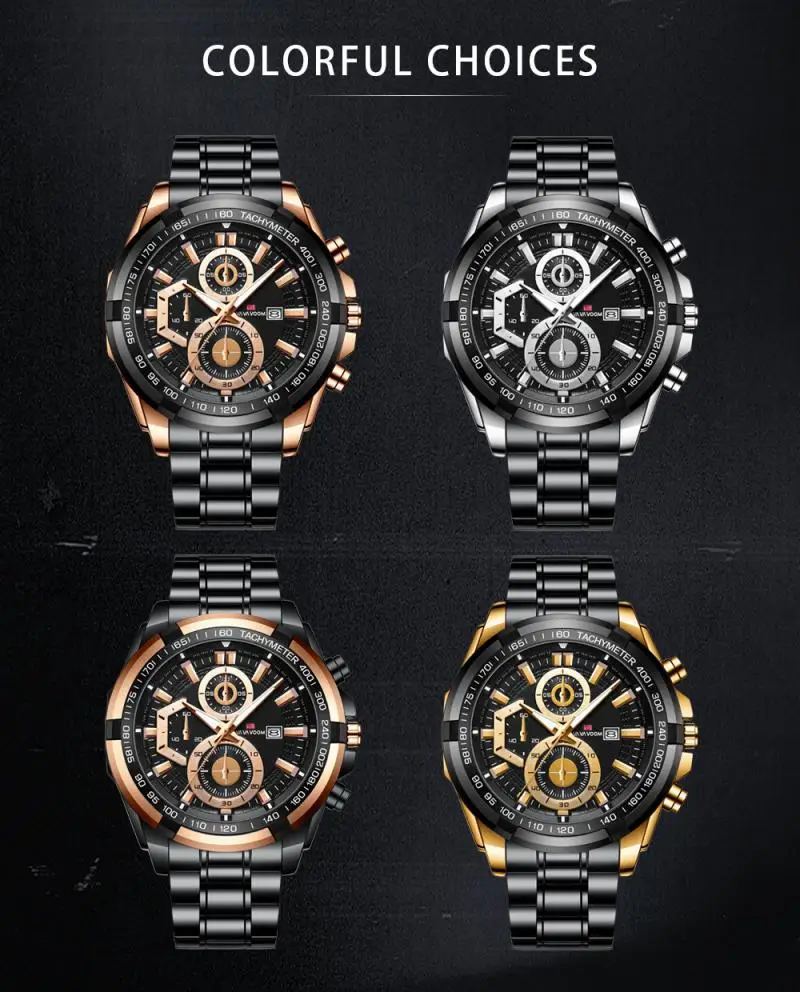 Top Brand Luxury Men's Watch Daily Waterproof Date Clock Male Watches Sports Men Quartz Wrist Watch Relogio Masculino