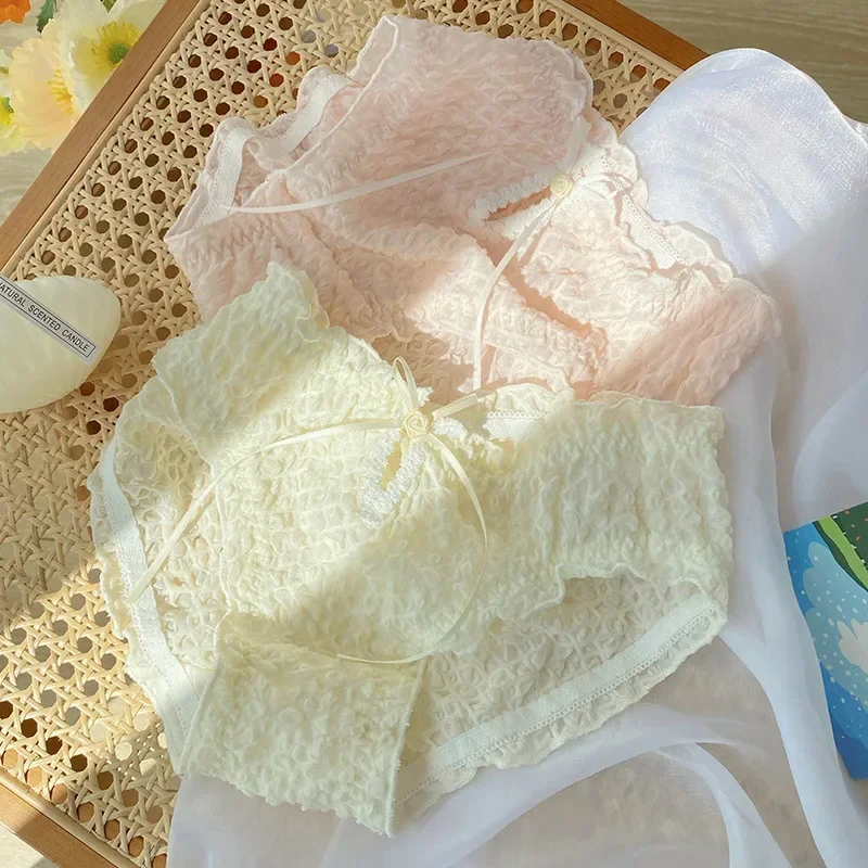 

Cream bubble day girl sweet spring and summer cute little fresh soft waxy comfortable cotton crotch underwear female