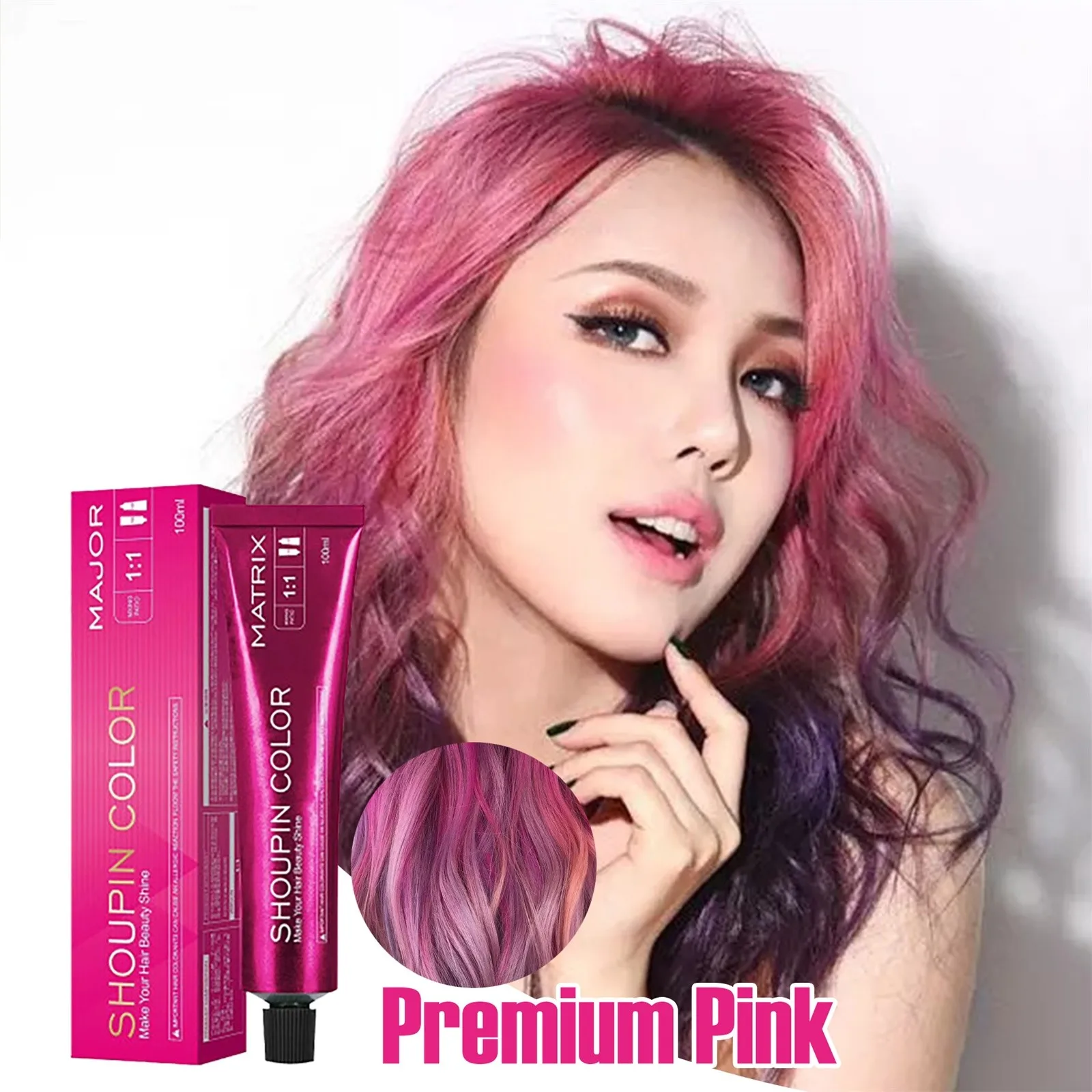 Hair Coloring Shampoo Micro T^ide Color Single Hair Blue And Black Color