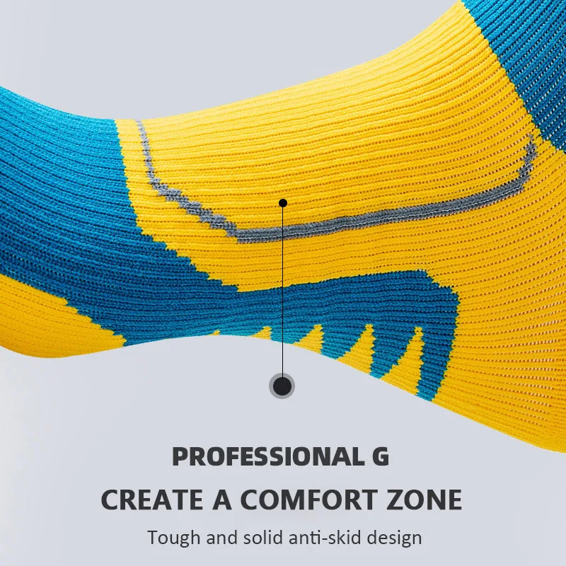 GYMIGO Men Basketball Socks Soft Thickened Towel Terry Sweat-Absorbing Training Sport Socks Non-Slip Professional Athletic Socks