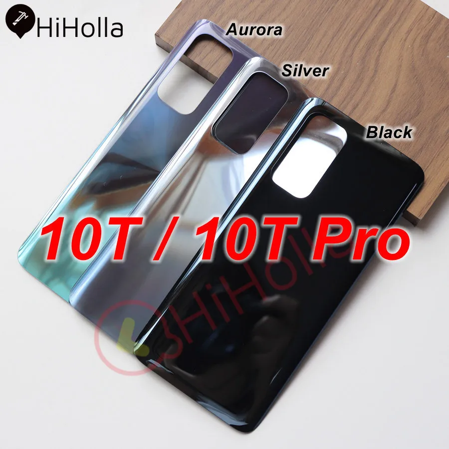 For Xiaomi Mi 10T Battery Cover Back Glass Panel Rear Door Housing Clear Case Pro Cover+Camera Lens Replacement | Мобильные телефоны