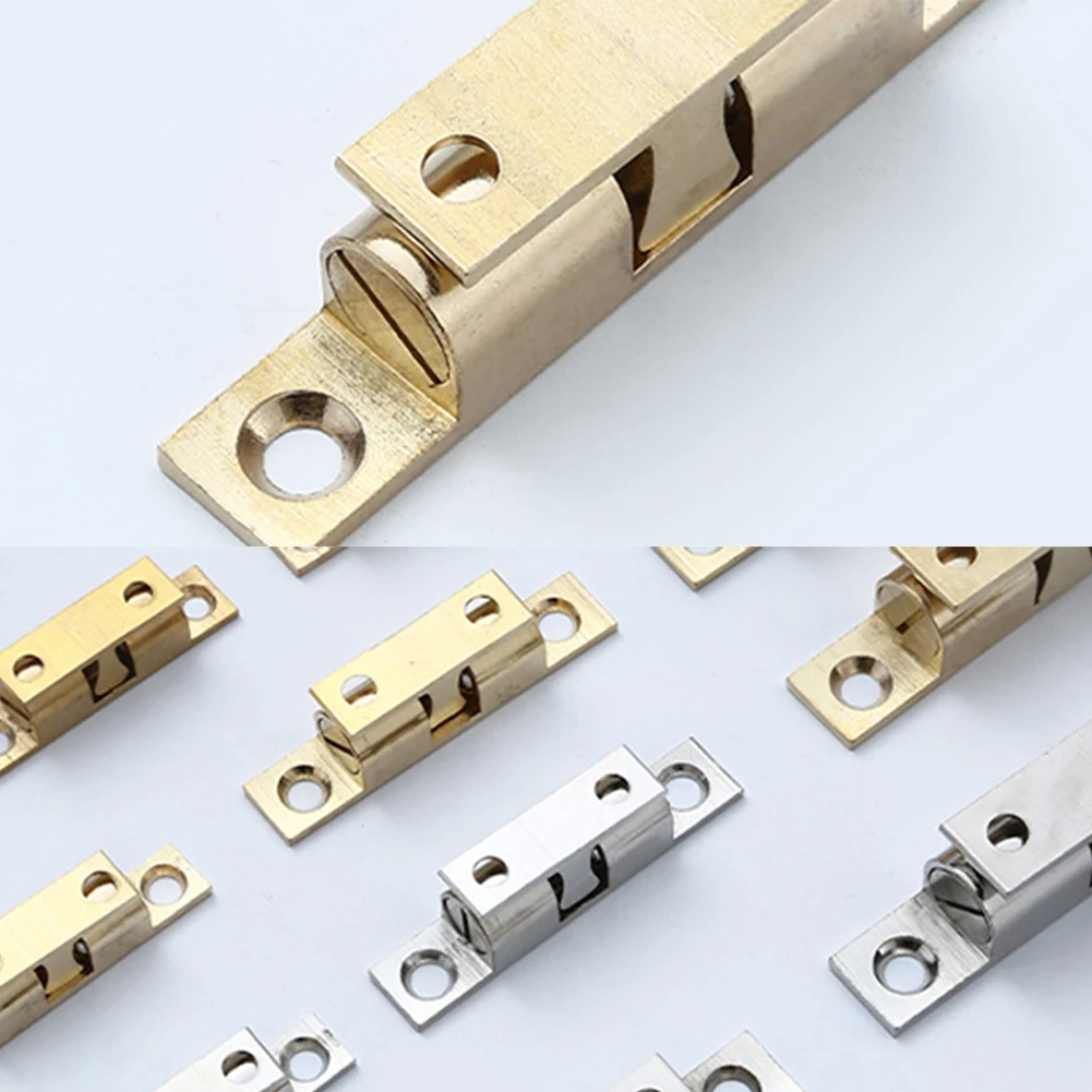 Door Suction Bead Clasp Double Spring Steel Ball Catch Latch Adjustable Closet Tension Latch for Furniture Cupboard Cabinet Door