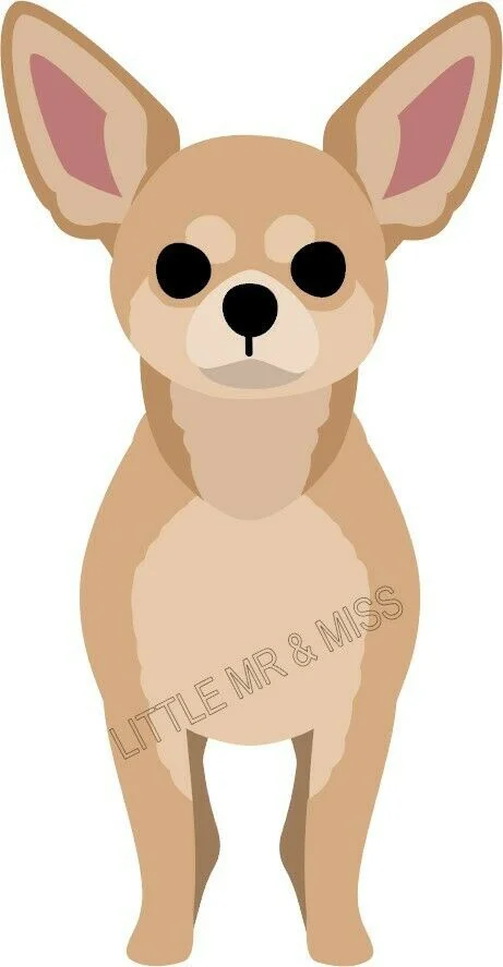 For CHIHUAHUA Peeking Dog Breed Color Window Wall Laptop Mug Sticker w/proof