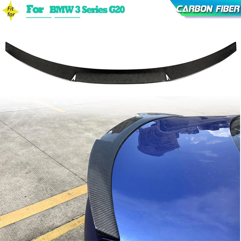 

Carbon Fiber Rear Trunk Boot Lip Wing Spoiler for BMW 3 Series G20 G28 G80 M3 Sedan Rear Trunk Spoiler Wing Lip 5 Styles