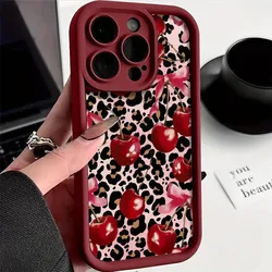 Leopard Print Bow Cherry Phone Case - Edge 50 Fusion 5G (TYJH - 347TY260112801)