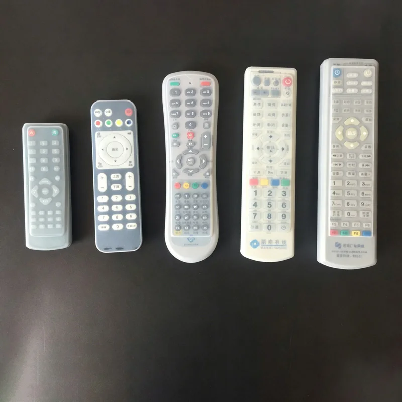 실리콘 TV 리모컨 보호 슬리브 먼지 방지 보관 가방 휴대용 실리콘 에어컨 컨트롤 박스