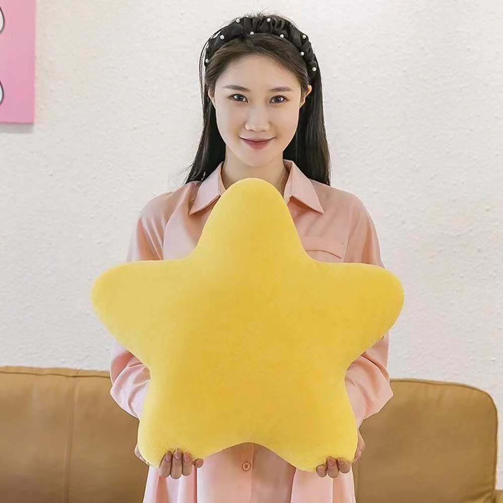 40CM Cute Butter Cheese Throw Pillow Plush Toy Dormitory Sleep Throw Pillow Sofa Chair Cushion Pentagon Star Shape Birthday Gift 3