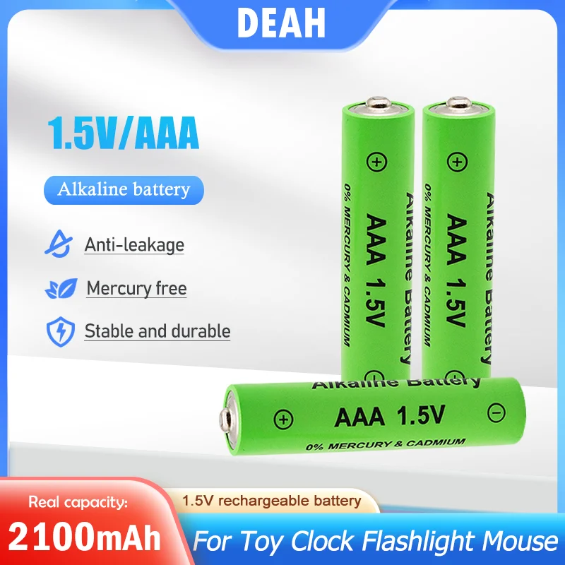 14PCS15V2100mAhAAARechargeableAlkalineBatteryForFlashlight