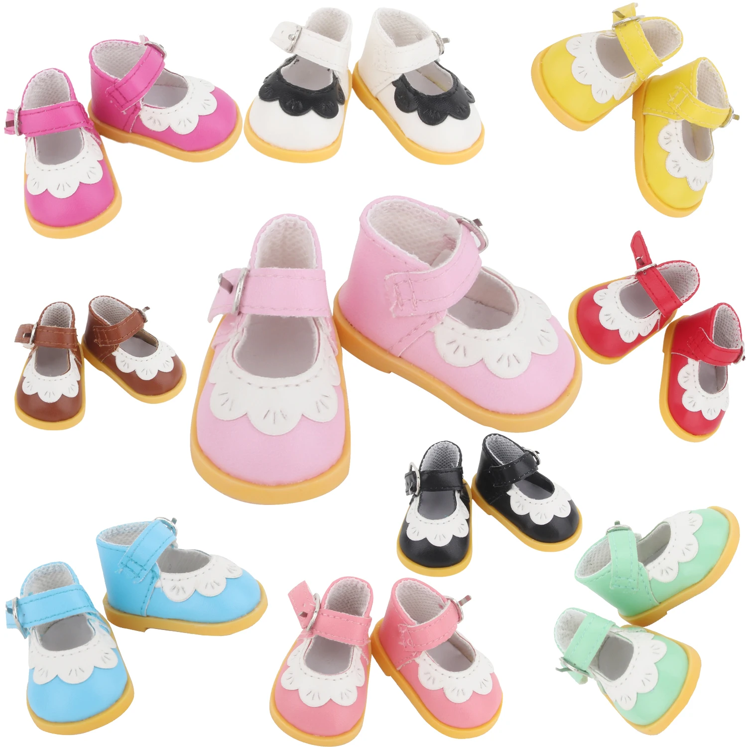 5cm Leather Doll Shoes 1/6 Cute Lace Mini Boots For 30cm Articulated