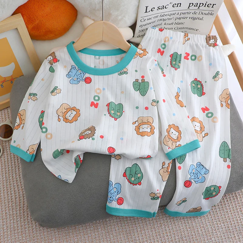 Kids Cartoon Cotton Pajama Set 3