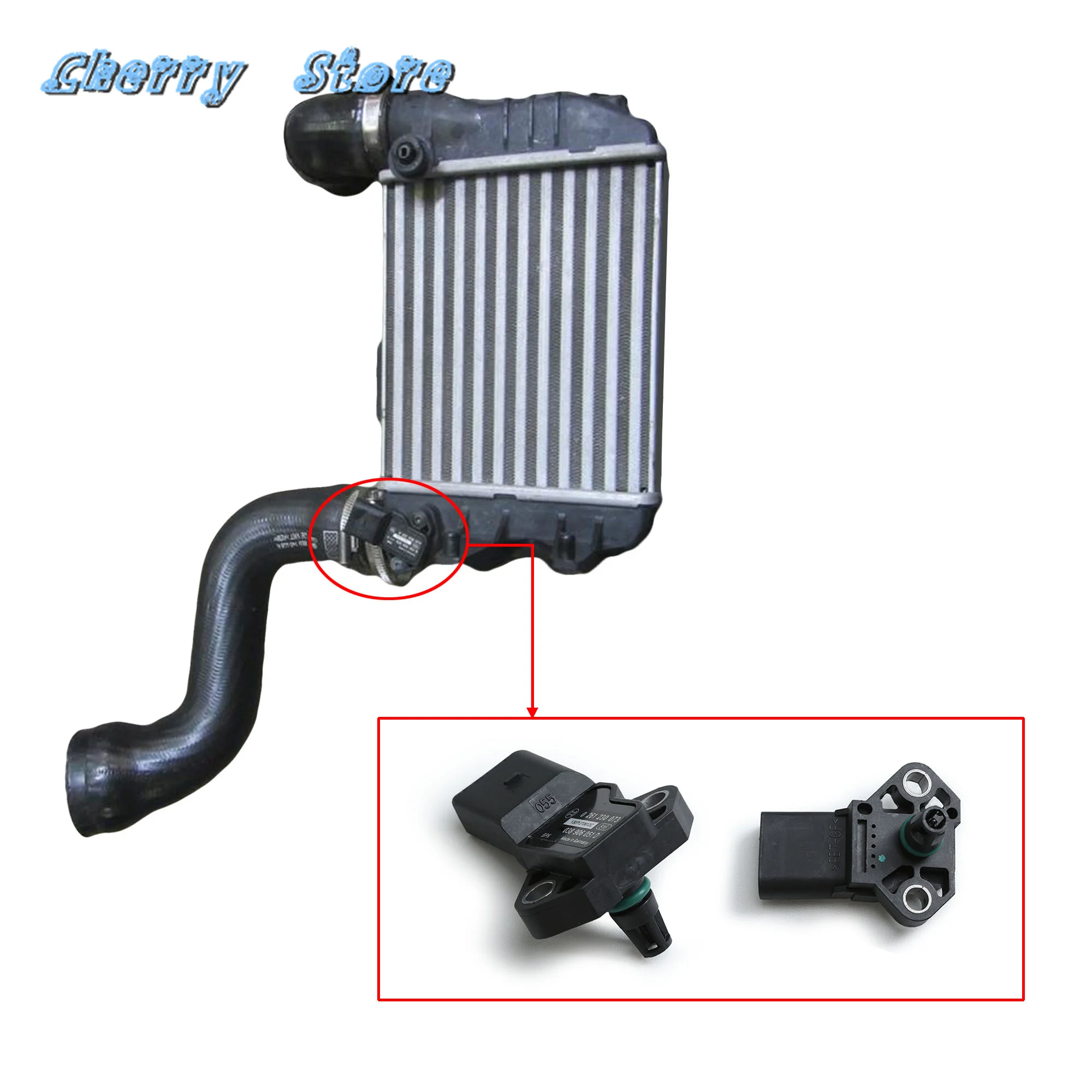 

038 906 051 D MAP Intake Manifold Pressure Sensor For VW Golf MK5 6 Jetta MK5 6 Passat B5 Audi A3 A4 A6 1.8T 2.0T