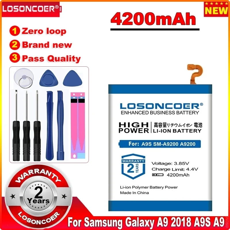 

LOSONCOER 4200mAh Latest Production Smart Phone Battery For Samsung Galaxy 2018 S 200 Star Pro SM-20F EB-BA920ABU