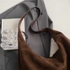 2968-0ee513.jpg Suede Shoulder Bag - Large Zippered Hobo - Commuter & Travel Tote