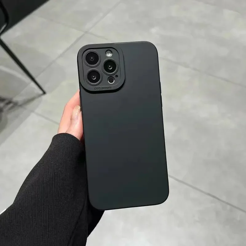 henxiyi - Custodia antiurto per iPhone 12/12 Pro, con doppio strato di protezione posteriore, resistente, corpo intero, sottile, in morbido TPU, con telaio anteriore, colore: blu (nero