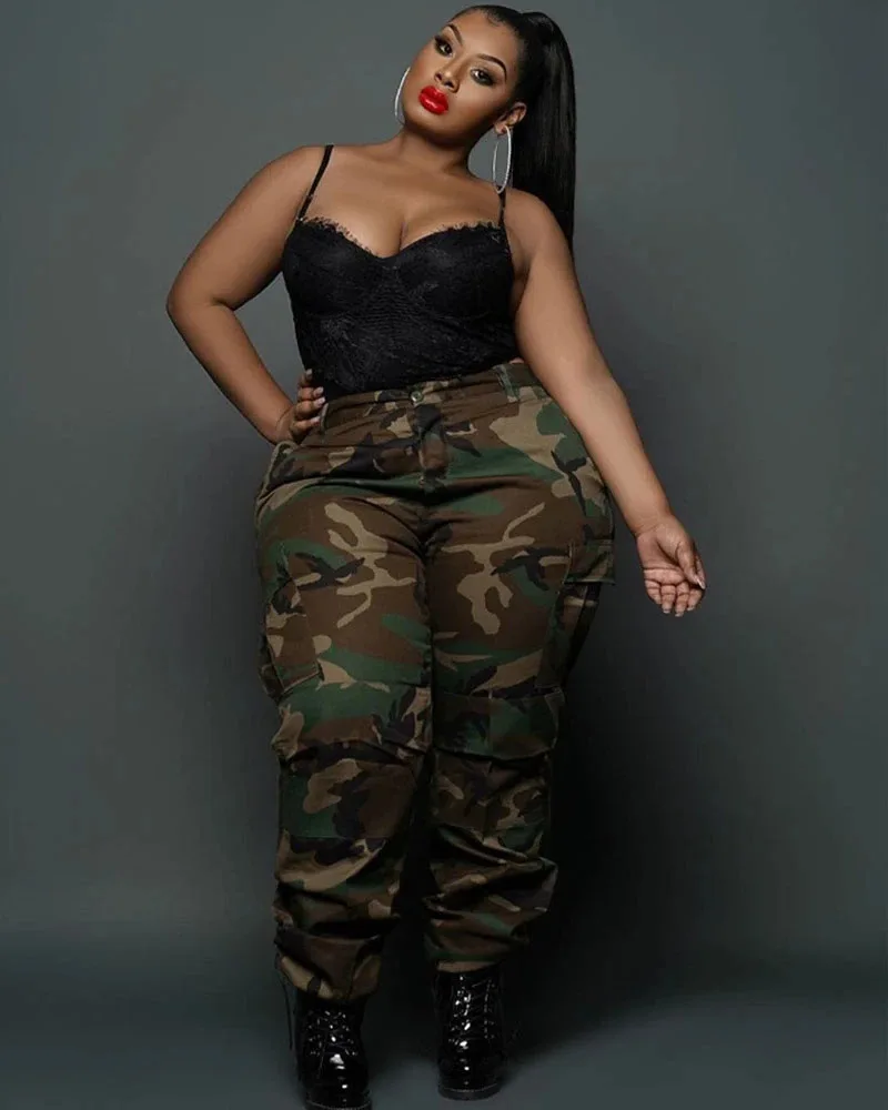 camo pants plus size