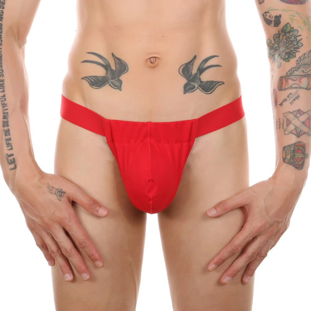 

New Sexy Men Gay Backless Low-Rise G-String T-Back Pouch Move Bikini Underwear Panties Large Bag Underpants Tight Men's Thongs