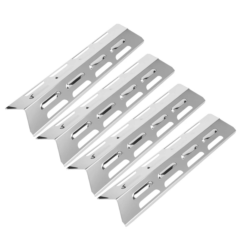 

4 Pcs Heat Tents Stainless Steel Heat Plate Shield Grill Replacement Parts Dropship