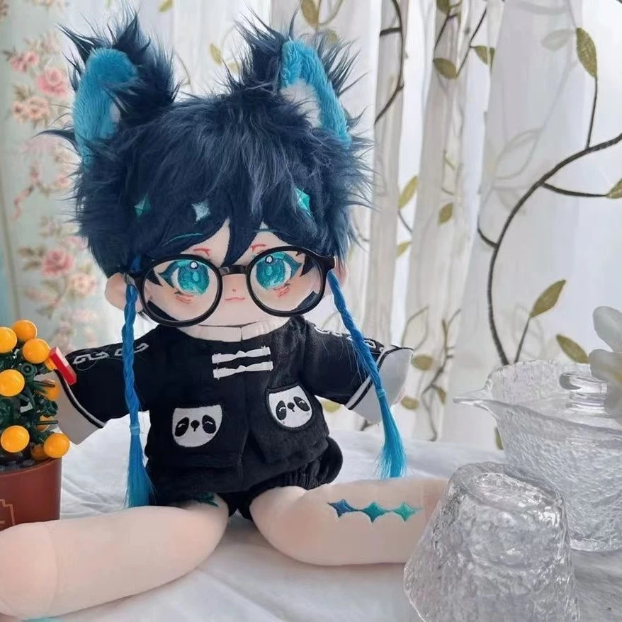 

Game enshin Impac Barbatos Venti Big Leg Animal Ear 30cm Cosplay Plush Stuffed s Body Anime Soft Xmas Gift
