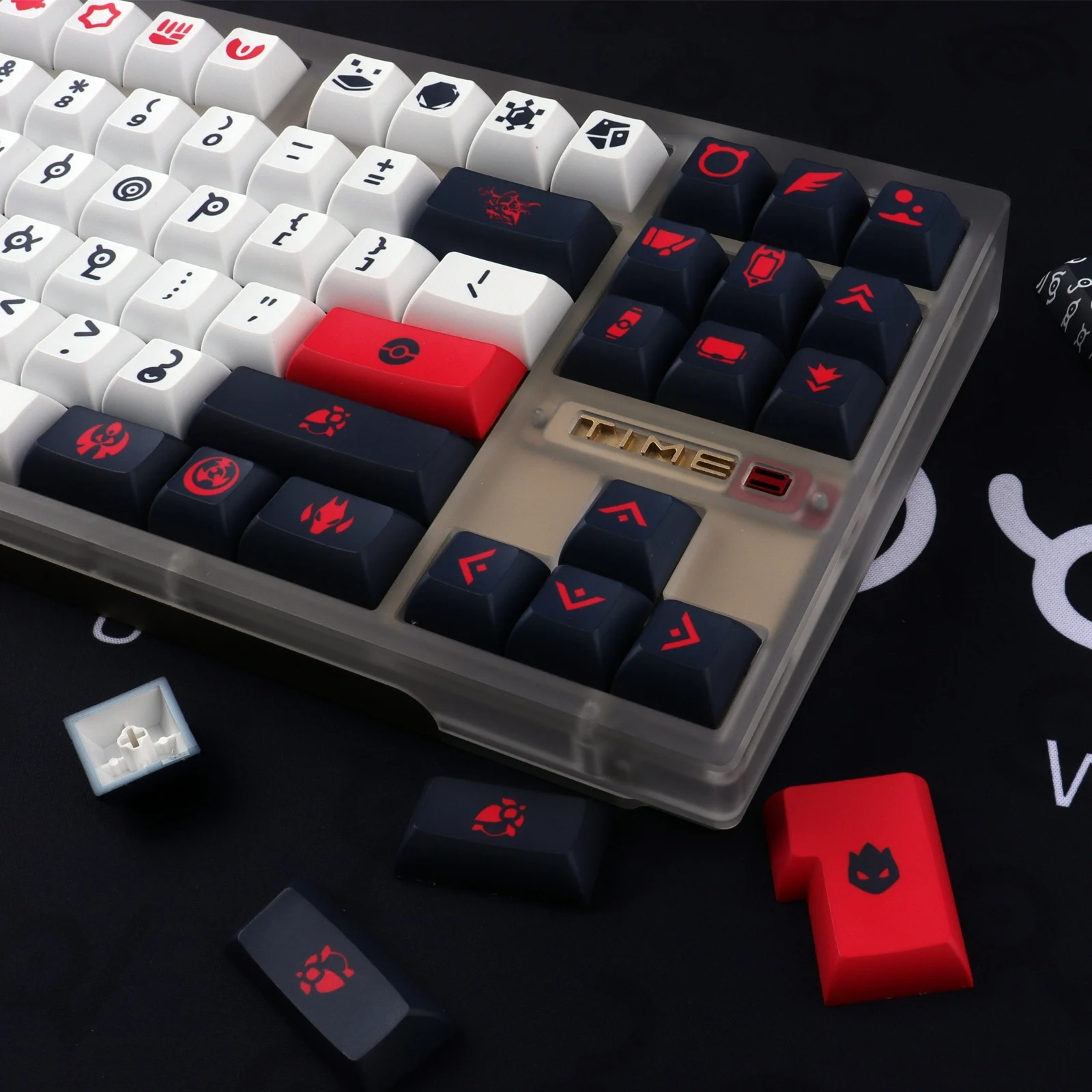 tintura sublimação teclado mecânico para mx switch iso digite 61 64 75 84 87 980