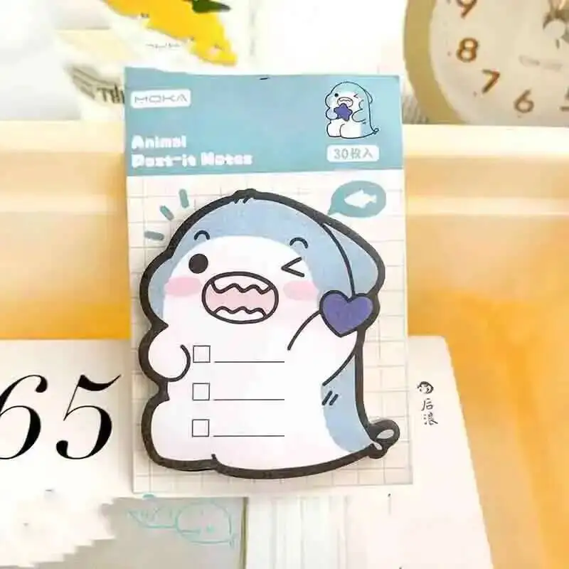 1 Stück Lytwt's Aufkleber niedlichen Kawaii Tier Haft notizen Notizblock Notiz blöcke Büro Schul bedarf Briefpapier – Detail 7