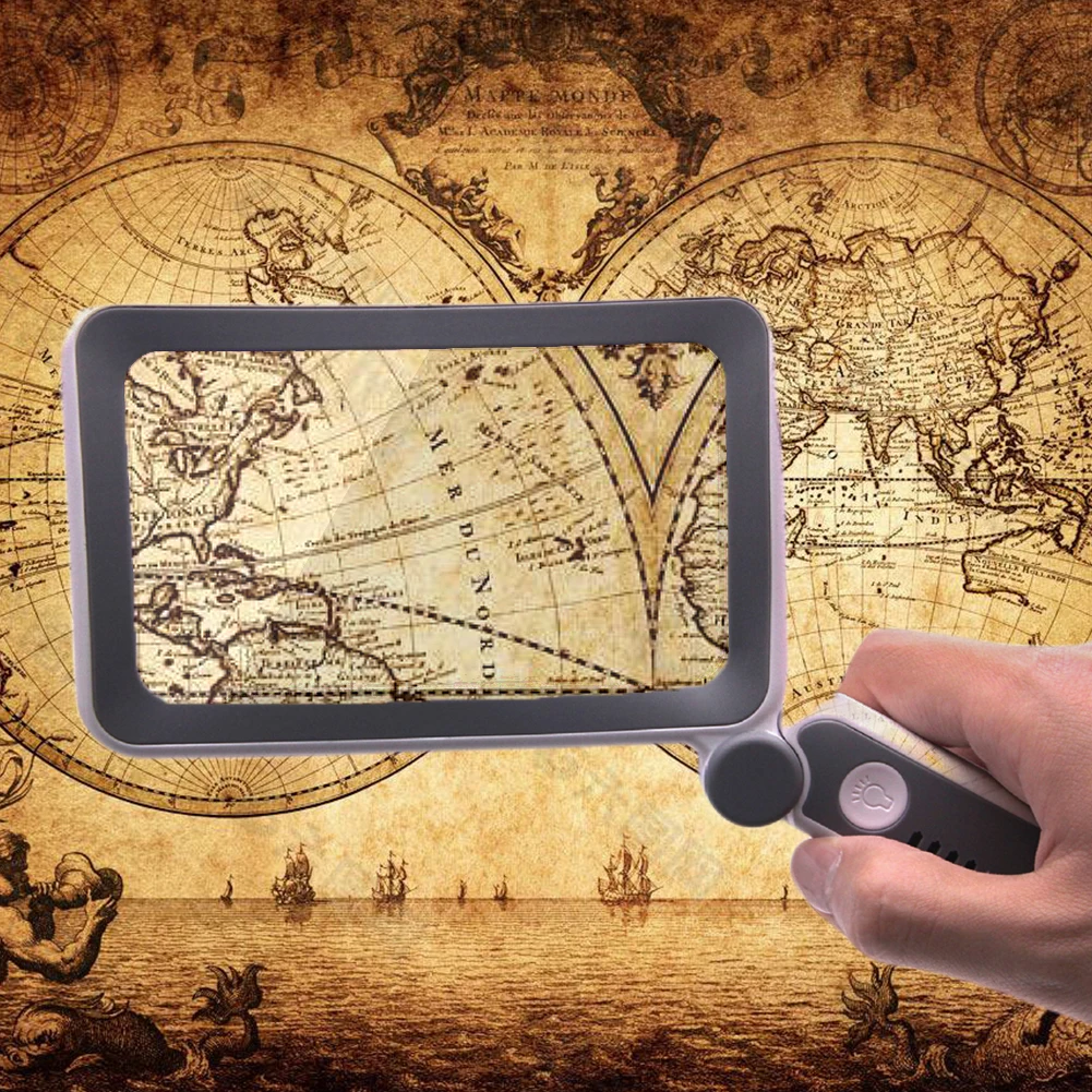 Description Picture 6 of itemHandheld Magnifiers 10LED Lights Folding Loupe USB Charging Lighted Magnifying Glass 650mAh with Power Display for Reading Books