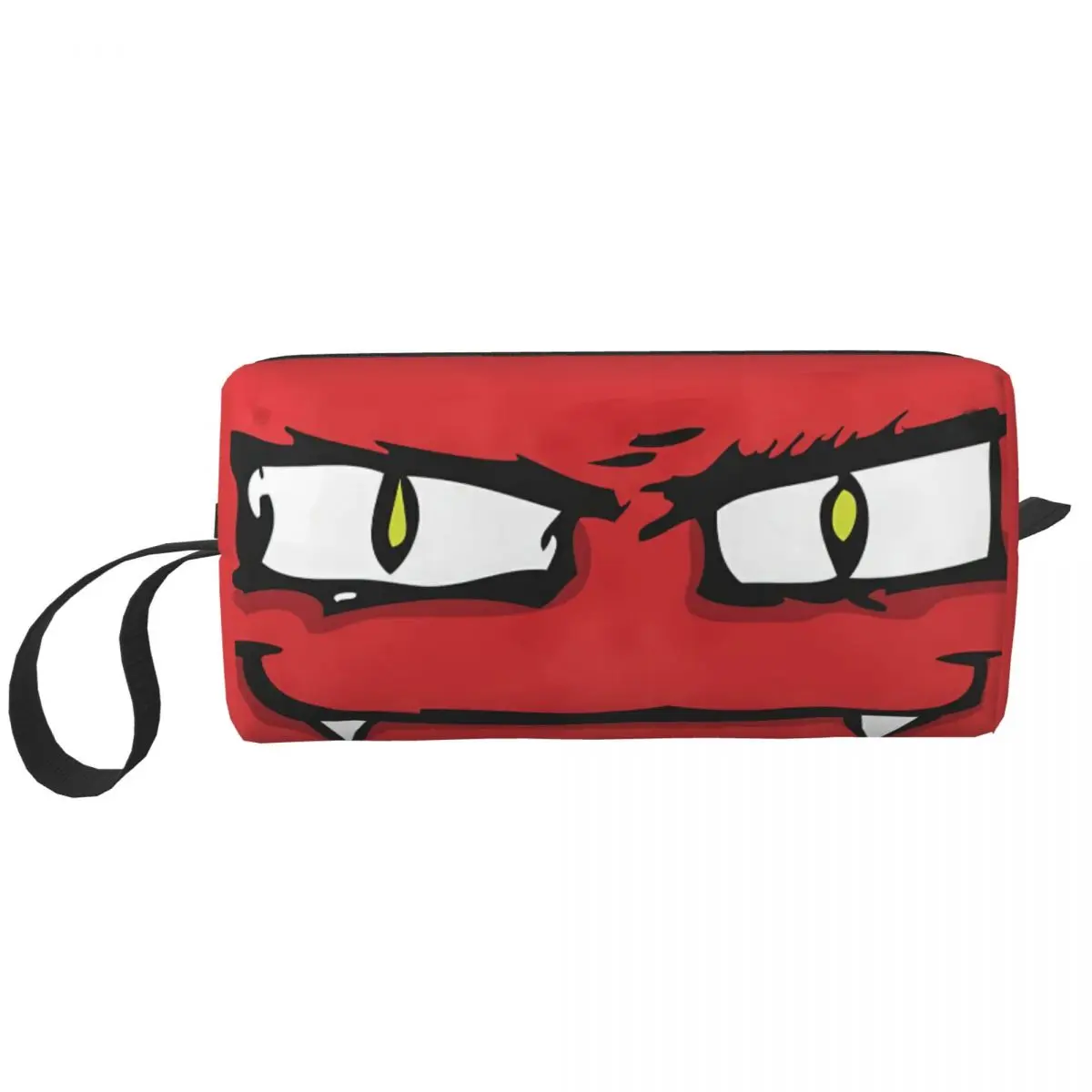 

Косметичка для мужчин и женщин Red Devil Eye, дорожная косметичка для мужчин и женщин, сумка для туалетных принадлежностей с мультяшными глазами, сумка для хранения