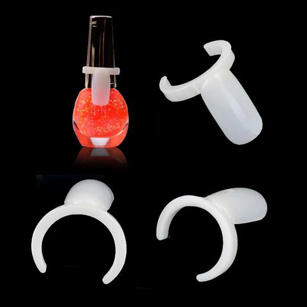 150pcs Nail Nail Tool Nail Display Board for Nail Salon (White) nail boards display ring for nail 3