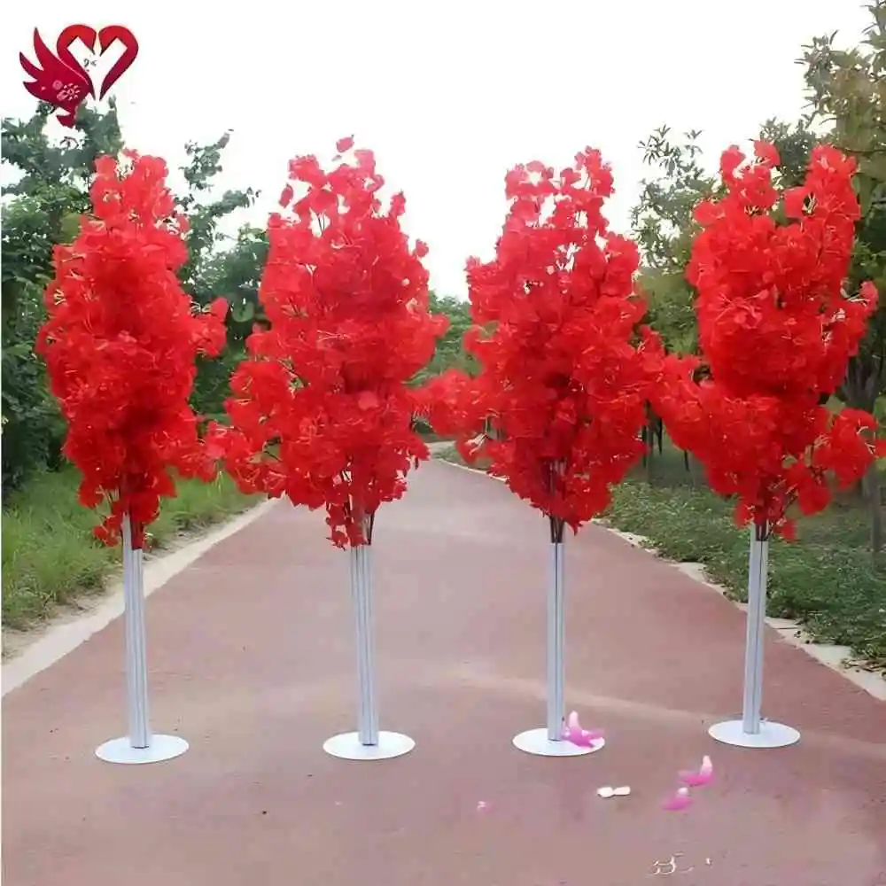 New 5-foot high simulation cherry blossom tree Roman column road guide wedding party birthday family shopping mall decoration