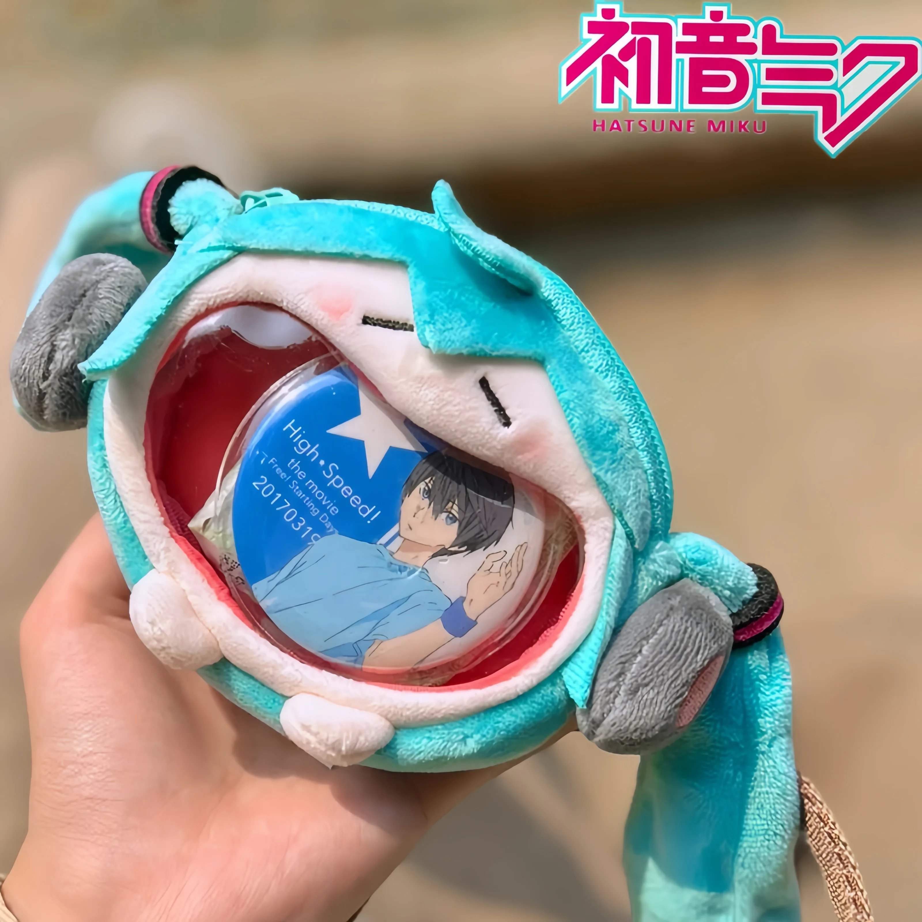 Hot New Original Hatsune Miku Bemoe Uwa Casio Kito Meiko Vocal Virtual Singer Cartoon Anime Character Headphone Bag Gift