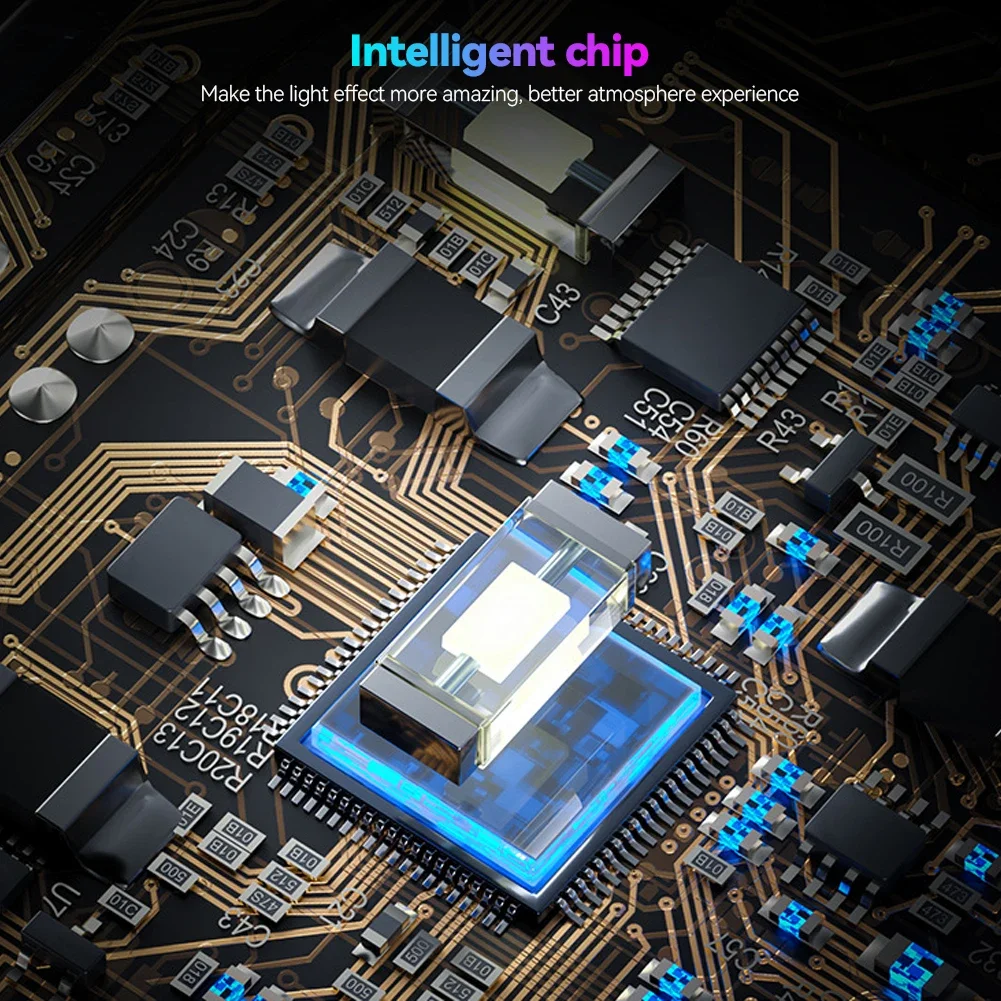 USB Car Interior LED Ambient Light 4