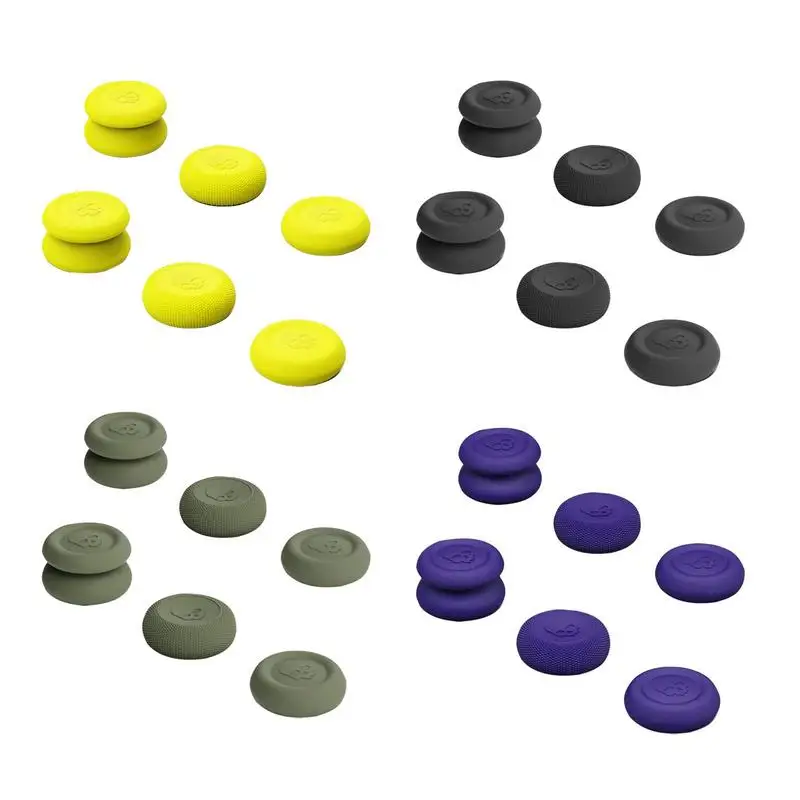 Skull & Co. Thumb Grip Set Fps Cqcs Joystick Caps Thumbstick Cover Per Steam Deck Forasusrog Ally 6Pcs