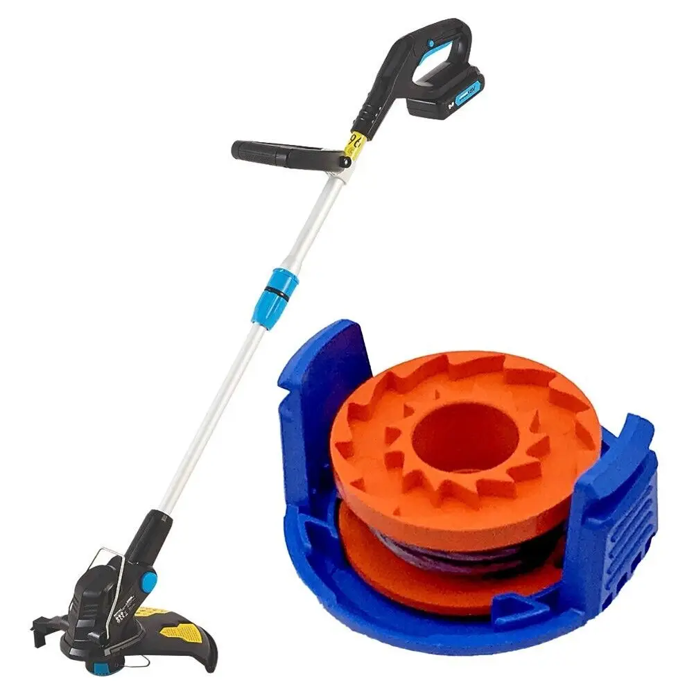 1pcSpoolCoverAndLineForMacAllisterMGTP18Li15mm1x25mStrimmer