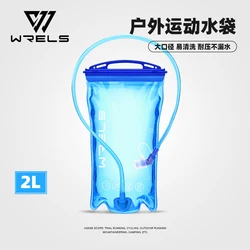Foldable Silicone Water Bottle - Portable & BPA - Free with Straw, 500ml (Water bag 2L)