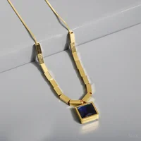 Delicate Stainless Steel Pendant Necklace - Image 2